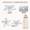 Comely Plafón LED 60 W – 6750 lm – Luz Cálida 3000 K – Diseño Moderno Blanco de Superficie – Grosor 8 cm - 10