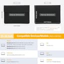 HYZUO 15-16 Inch Laptop Sleeve Case with Stand Feature for MacBook Pro 16 M4/M3/M2/M1 2025-2019, XPS 15, MacBook Pro 15 2015-2012, Samsung Galaxy Book Flex 15, Black - 6