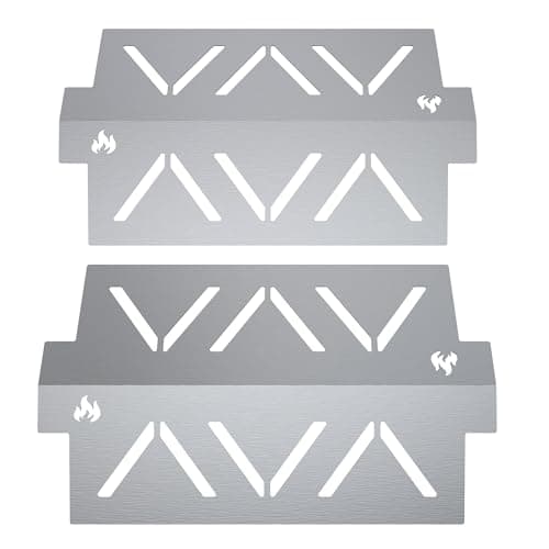 teileplus24 RE-2 Hitzereflektoren Gasgrill aus Edelstahl kompatibel mit Weber Spirit 300er 2013- | erhöht die Hitze | verringert den Gasverbrauch | gleichmäßige Wärmeverteilung