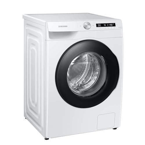 Samsung WW90T504AAWCS2 Washing Machine, 9 kg, 1400 rpm, Extra Energy Saving, Energy Saving, Energy Efficiency Class A (-10%), AI Ecobubble, AI Control, SmartThings App and AI Energy Mode, Hygiene