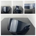 KWTN Motorcycle Z8 Shield Visor Replacement for SHOEI RF1400 NXR2 CWR-F2 Face UV-Protection visera Casco Moto (Light Black-Day and Night)(Silver-day use only) - 9