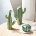 Keramik-Kaktus-Figur, minimalistische Kaktus-Statue, Porzellan-Kunstskulptur for Sammeln, Moderne Pflanzen-Keramik-Statue, grüne Wohndekoration for Wohn- und Esszimmer, passend (Color : A) - 5