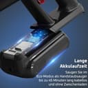 Rowenta X-Force Flex 9.60 Complete, Akku Stab-Staubsauger, tiefenreinigende Kraft, Akku Staubsauger mit 100 AW, vollständiges Reinigungsset, LED-Leuchten, kabellos, langlebiger Akku, rot, RH2099WO - 3