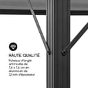 blumfeldt Pergola Jardín Impermeable 3x4m, Gazebo Techo Policarbonato, Kit de Pérgola Metálica Ligera Estructura Aluminio, Carpa Exterior, Pérgola Cristal Translúcido, Luces LED Regulables - 8