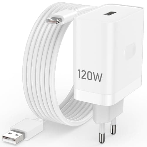 120W Fast Charger with 2 Meters USB C Cable for Realme GT6 6T GT Neo6 GT7 Pro Racing 5G SUPERVOOC Fast Charging Adapter Plug and Quick Charge Cable for Realme GT Neo6 SE GT5 Pro 11Pro+ Pad