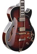 Ibanez Artcore Expressionist AG95QA-DBS Dark Brown Sunburst - Halbakustik Gitarre - 3