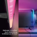 Philips Hue White & Color Ambiance Gradient Lightstrip (55 Zoll), dimmbarer LED Streifen für den Fernseher mit 16 Mio. Farben und Farbverläufen, smarte Heimkino TV Hintergrundbeleuchtung, schwarz - 3