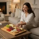 Funnydin Bambú Tabla de Cortar Juego de 3, Diferentes Tamaños,Tablas de Cortar de Madera y Bandeja para Servir, Tablas de Cortar de Madera Gruesa para Cocina, Aptas para Lavavajillas - 4