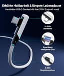 Syntech Link Kabel 5M, Kompatibel mit Oculus Meta Quest 3/3S, Quest2/1/Pro und Pico 4, PC Steam VR Zubehör, High Speed Datenübertragung, USB 3.0 zu USB C Kabel für VR und Gaming PC, Weiß - 5