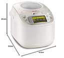 Moulinex Maxichef Advance MK8121 - Robot de cocina, 45 programas de cocción, programable hasta 24 horas, bol con capacidad hasta 4 personas, función diferido programable, Plata Premium - 14