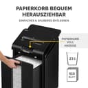 Fellowes Aktenvernichter Autofeed, 100 Blatt Minicut (P4), Papierschredder Hybrid mit automatischem und manuellem Einzug für Büro, AutoMax 100M Schredder, sehr leiser Aktenvernichter, 23L Papierkorb - 8