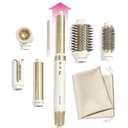 GLAMUP® Aircurler™ 6 in 1 Hot Air Styler, Upgraded Long Barrel, Round Brush, Powerful High Speed Dryer, Tight Grip, Curling Volumizing Gift Set with Travel Bag - 1