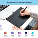 Wacom Intuos Medium Tavoletta Grafica – Tablet con Penna per Dipingere, Disegnare ed Editare Foto con penna sensibile alla pressione, Adatta per l’Home Office e l’E-Learning, Nero - 4