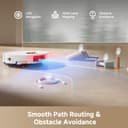 dreame D20 Pro Plus Robot Vacuum, 13,000Pa Suction, DuoBrush for Pet Hair, Corner Cleaning, Self-Emptying, LDS Navigation & Laser Avoidance, 2-in-1 Vacuum&Mop, Hard Floors&Carpets, 5,200mAh Battery - 7