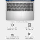 Dell 16 Laptop DC16256 Copilot+ PC 16" 2K (1920x1200) IPS Display, AMD Ryzen 7 350, AMD Radeon Grafica, 32GB DDR5 RAM, 1TB SSD, Windows 11 Home, Tastiera QWERTY IT Retroilluminata, Argento - 9