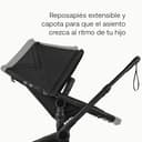 Bugaboo Fox 5 Renew Carrito Todoterreno, Cochecito de Bebé 2 en 1, Suspensión Total, Fácil Plegado, Capazo Espacioso, Asiento Extensible, Maniobrabilidad, Chasis Negro y Capota Heritage Black - 4