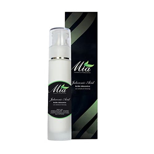 Siero Viso Antirughe con Acido Ialuronico e Ginseng. Idratante, Ideale per pelli sensibili, Anti età antirughe e antimacchie, 50 ml