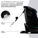 Kinderkraft I-GROW Kindersitz 0-36 kg, I-SIZE 40-150 cm, 360 grad drehbar, Kinderautositz mit Isofix station, FWF und RWF, Verstellbare Kopfstütze/Rückenlehne mit Liegeposition, Graphitschwarz - 6