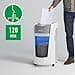 Leitz IQ OptiMax Office P5 Distruggidocumenti Professionale a Taglio Micro, Distrugge 12-10 Fogli, Tecnologia di Rotazione del Cestino e capacità extra del 33%, Silenzioso, Cestino da 35 L, 83600000 - 3