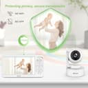 Blemil Camara Vigilancia Bebe, 6'' IPS Vigilabebes con Camara Batería de 4000 mAh, Sin WiFi, Eco, Visión Nocturna, Audio Bidireccional, Detección de Llanto, Alcance de 300m (en Condiciones Ideales - 7