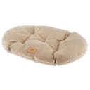 Ferplast Cat And Dog Cushion Stuart 89/10, Double-Sided, Tweed And Soft Velvet, Washable, Beige, XL - 1