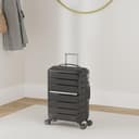 Samsonite Flux - Spinner M, Valigia espandibile, 68 cm, 75/85 L, Nero (Black) - 4