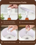 EDISHINE Lampada da Comodino con Paralume in Lino e Base in Legno Massiccio Color Rovere Medio, Lampadina LED E27 4W Inclusa, 2700K, H34 cm, Ø21 cm, Lampada da Tavolo Moderna per Soggiorno, Camera - 8