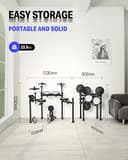 Donner DED-200 Electric Drum Set With Drum Throne/Maple Stick/Earphone/Audio Cable - 6