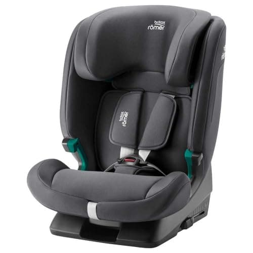 Britax RÖMER Seggiolino Auto EVOLVAFIX, con ISOFIX, bambini de 76-150 cm (i-Size), da 15 messi a 12 anni, Midnight Grey