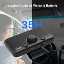 1Mii Kit Vivavoce per Auto Bluetooth 5.3 con Siri Assistente Comandi Vocali di Google Altoparlante, per Chiamate Viva Voce, GPS, Connessione Automatica, Altoparlante da 3W, Connettività Dual Link - 7