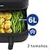 Philips Airfryer serie 5000 Dual Basket con vapor - Exclusivo Steamfry, Steam y Airfry - 19 formas de cocinar; capacidad de 9L (3L + 6L), tecnología RapidAir Plus, Auto SteamClean (NA550/00) - 5
