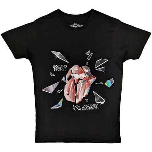 The Rolling Stones Unisex T-Shirt: Hackney Diamonds Explosion (Nero) Size S