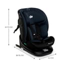 Kinderkraft I-GROW Kindersitz 0-36 kg, I-SIZE 40-150 cm, 360 grad drehbar, Kinderautositz mit Isofix station, FWF und RWF, Verstellbare Kopfstütze/Rückenlehne mit Liegeposition, Graphitschwarz - 9