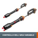 WORX WG543E Soffiatore a batteria brushless da 20 V LeafJet - Batteria e Caricatore Inclusi - 5