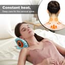 Nackenmassagegerät Elektrisch mit Wärme, 2026 Neu Kabelloses Massager, Shiatsu Massagegerät, Zervikales Nacken Rücken Massagegerät mit 3 Modi, 6 Einstellbare Frequenzen - 7