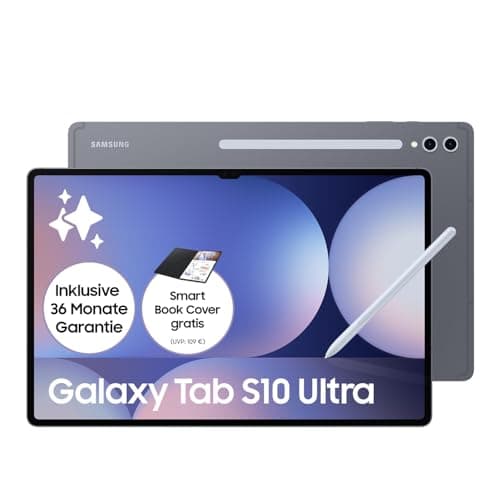 Samsung Galaxy Tab S10 Ultra AI Tablet, Android Tablet, 12 GB RAM, 256 GB di memoria, display AMOLED, rivestimento antiriflesso, incl. S Pen, WiFi, Moonstone Gray, 36 mesi di garanzia