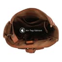 Gusti Rucksack Leder Milo Vintage Leder Rucksack Herren Damen mit Laptopfach wasserdicht Handgepäck 15 Zoll Organizer AirTag-Fach robust business Schulrucksack - 9