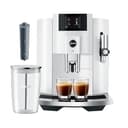 Jura ENA 4 Coffee Machine (Piano White) Bundle CLEARYL Smart Filter Cartridge, and Stainless Steel Coffee Canister (3 Items) - 1