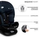 Kinderkraft I-GROW Kindersitz 0-36 kg, I-SIZE 40-150 cm, 360 grad drehbar, Kinderautositz mit Isofix station, FWF und RWF, Verstellbare Kopfstütze/Rückenlehne mit Liegeposition, Graphitschwarz - 8