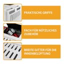 Ferplast Hundebox Auto Atlas CAR 100, Ablagefach, Doppelte Schiebeöffnung mit Sicherheitshaken, Abtropfmatte, L 100 x W 60 x H 66 cm - Max 40 Kg. - 4