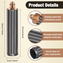 40MM 1.6in Long Hair Curling Barrel for Dyson Airwrap HS01 HS05, 2-in-1 Auto-Wrap Attachment with Dual Rotation, Gold Barrel for Loose Waves and Natural Curls - 7