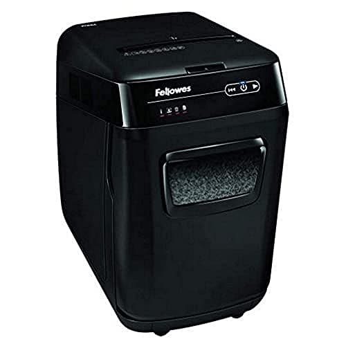 Fellowes AutoMax 200M - Destructora trituradora de Papel Automática Micro-Corte, 200 Hojas, Uso en pequeña y Mediana Empresa