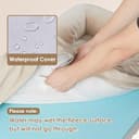 EHEYCIGA Cuccia Cane Interno Taglia Media, Cuscino Cane Impermeabile Sfoderabile e Lavabile, Letto per Cani con tre Lati Rialzati Ortopedico, Cuccia Divano per Cani, Beige, 76x51x16cm - 4