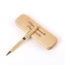 RXFSP Penna a sfera con custodia in legno, Personalizzabile, Incisione a Mano, Regalo per Laurea, Compleanno, Anniversario. Prodotto Artigianale - 5