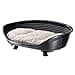 Ferplast Cama Perro y Gato con Cojin de Algodon, Cama Elevada Perro, Cama para Perros Medianos, Cesta Perro, Transpirable y Antideslizante, Throne 82 x 59,5 x h 29,5 cm, Negro - 4