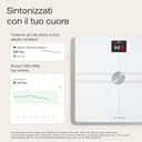WITHINGS Body Comp - Bilancia pesapersone digitale WiFi con analisi corporea completa: peso, grasso corporeo, grasso muscolare, acqua e tracciamento cardiovascolare, Bilancia impedenziometrica, bianco - 3