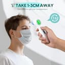 Fieberthermometer für Babys, Kinder und Erwachsene, kontaktloses Stirnthermometer Infrarot Thermometer mit sofortiger genauer Ablesung, Fieberalarm - 6