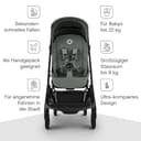 Bugaboo Butterfly 2 Reisebuggy, leicht und kompakt, Handgepäckgröße, faltbarer Reise-Kinderwagen mit Liegefunktion, einhändig faltbar, großer Untergestellkorb, ab 6 Monaten bis 4 Jahre, Forest Green - 3