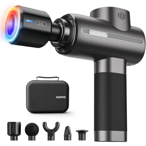RENPHO Thermacool Massage Gun with Heat and Cold Function, Muscle Massager for Home Office Workout, Full Body Muscle Massage Relaxation