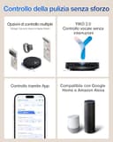 ECOVACS DEEBOT T50 OMNI Gen2 Robot Aspirapolvere Lavapavimenti, (Migliorato da T30 PRO), 21000 Pa, Spazzola Laterale Estensibile e Lavapavimenti, lavaggio con acqua calda a 75 ℃, Ultrasottile 81 mm - 9